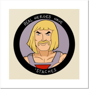 Movember He-Man Posters and Art